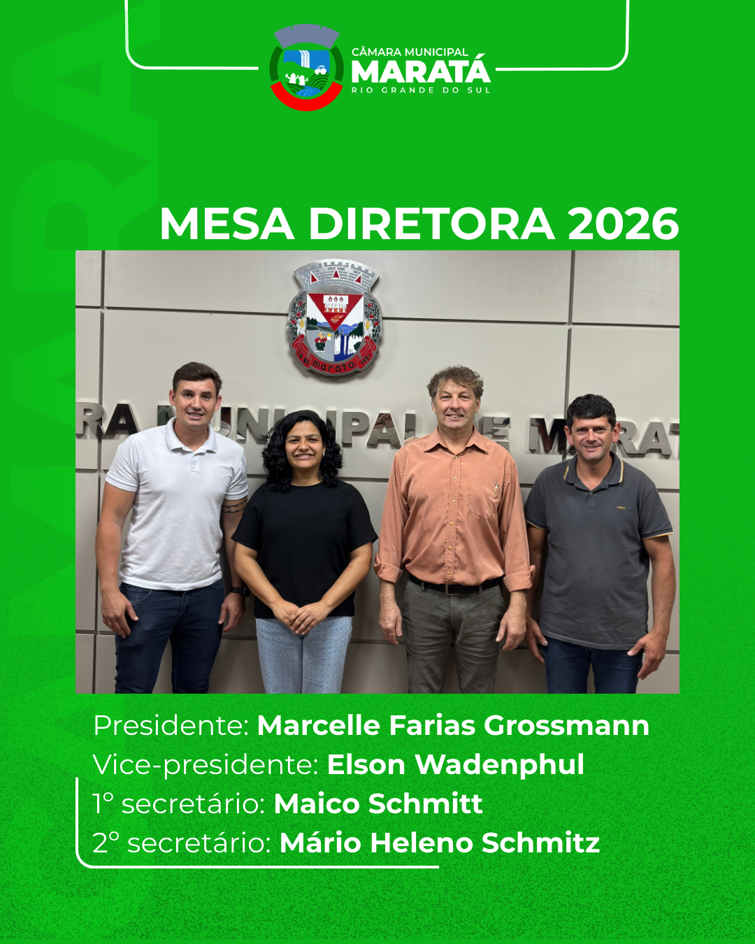 Mesa Diretora 2026
