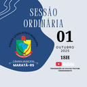📢 Sessão ordinária 01/10/2025