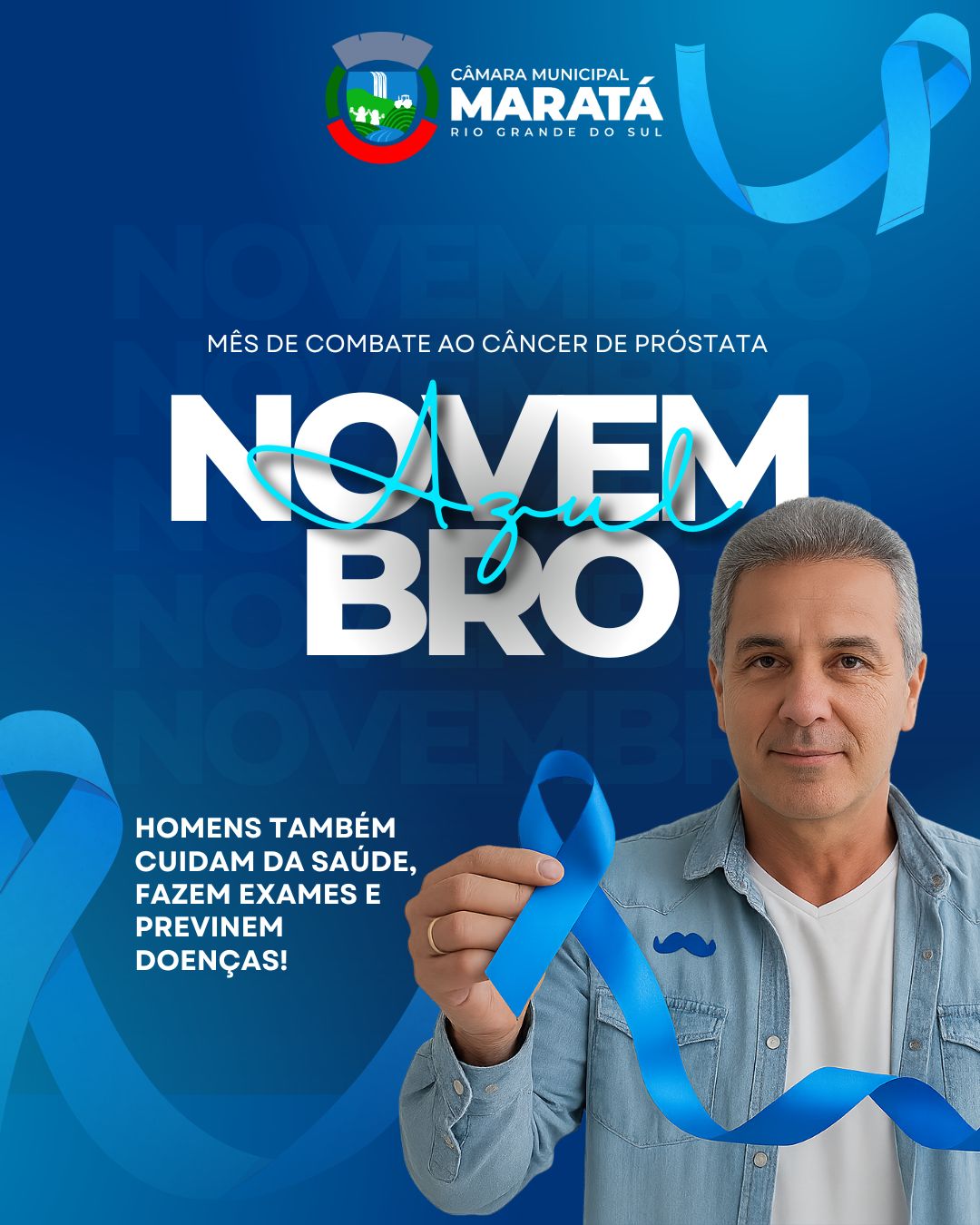 NOVEMBRO AZUL - HOMENS TAMBÉM CUIDAM DA SAÚDE